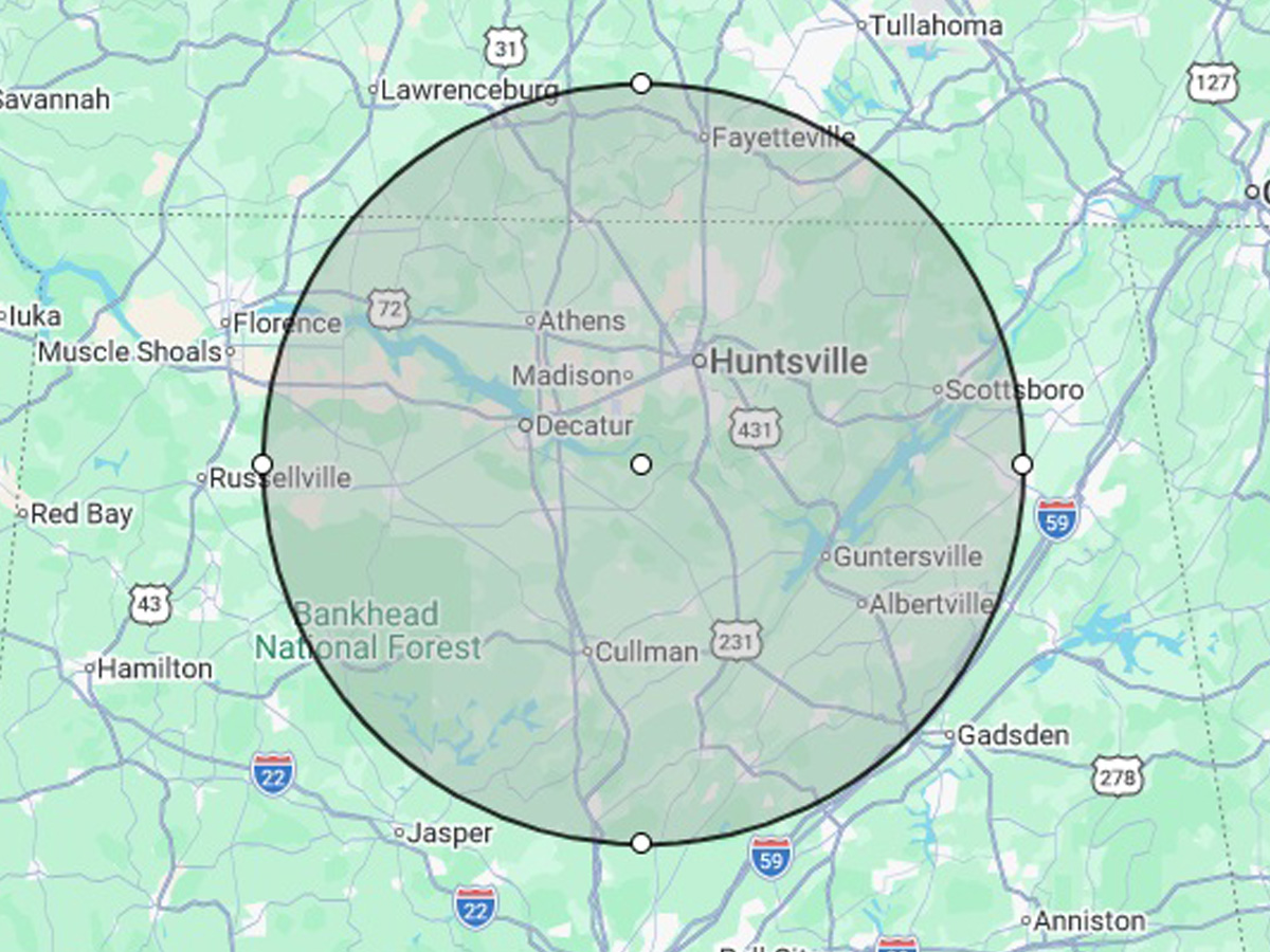 PlumbPro Plumbing Services service area &mdash; Athens and surrounding North Alabama communities